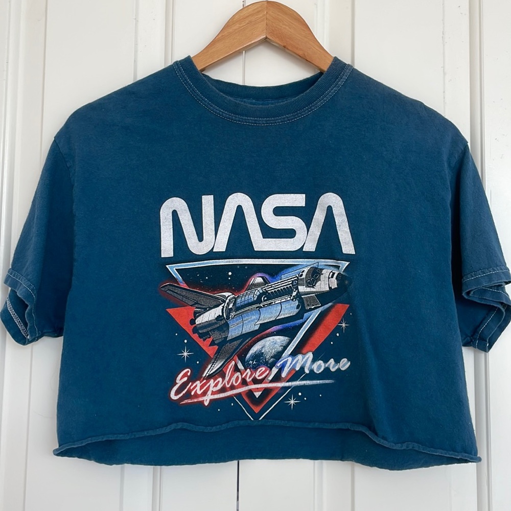 Forever 21 X NASA cropped shirt